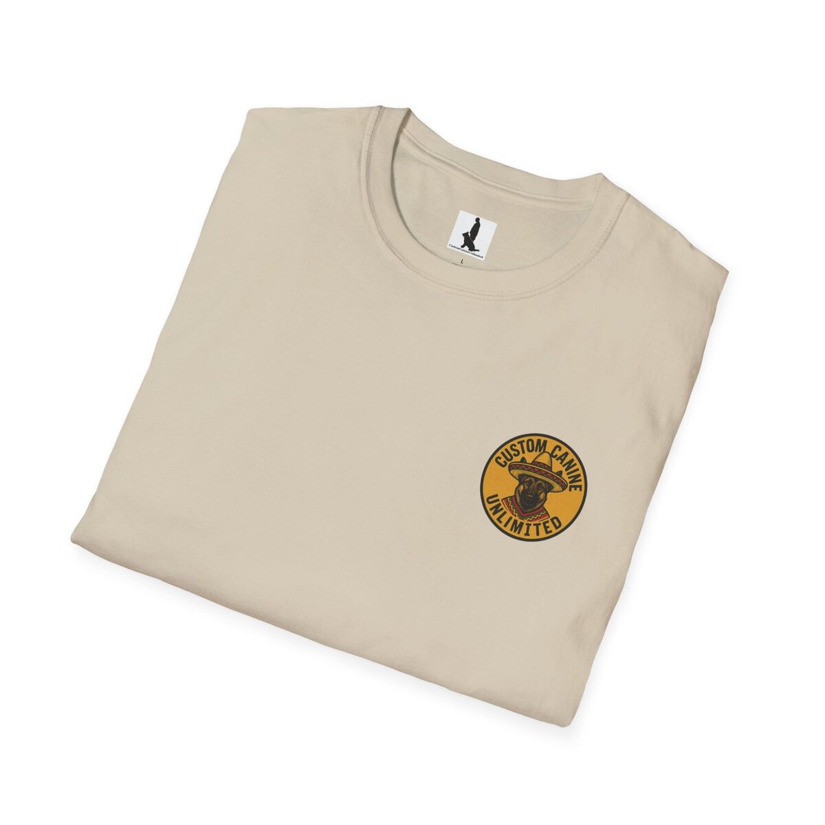 (Alternate Front Logo) ¡NO TAN RÁPIDO, MUCHACHO! German Shepherd Sombrero T-Shirt | Custom Canine Unlimited - Image 4