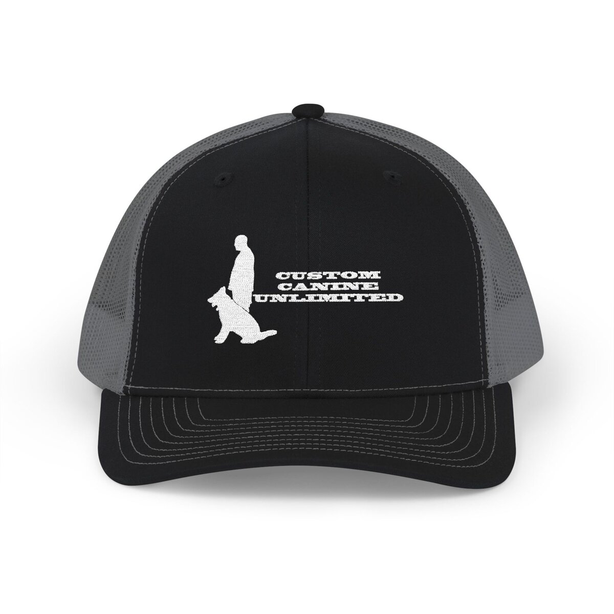 CCU Main Logo Snapback Trucker Cap – Stylish Embroidered Hat for Outdoors, Casual Wear, and K9 Enthusiasts - Image 5