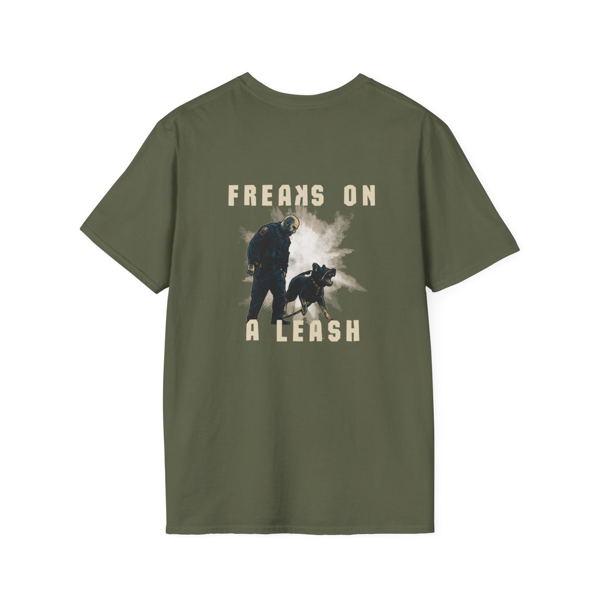 FREAKS ON A LEASH Grunge Tactical K9 Shirt – Police Dog Graphic Tee - Image 14