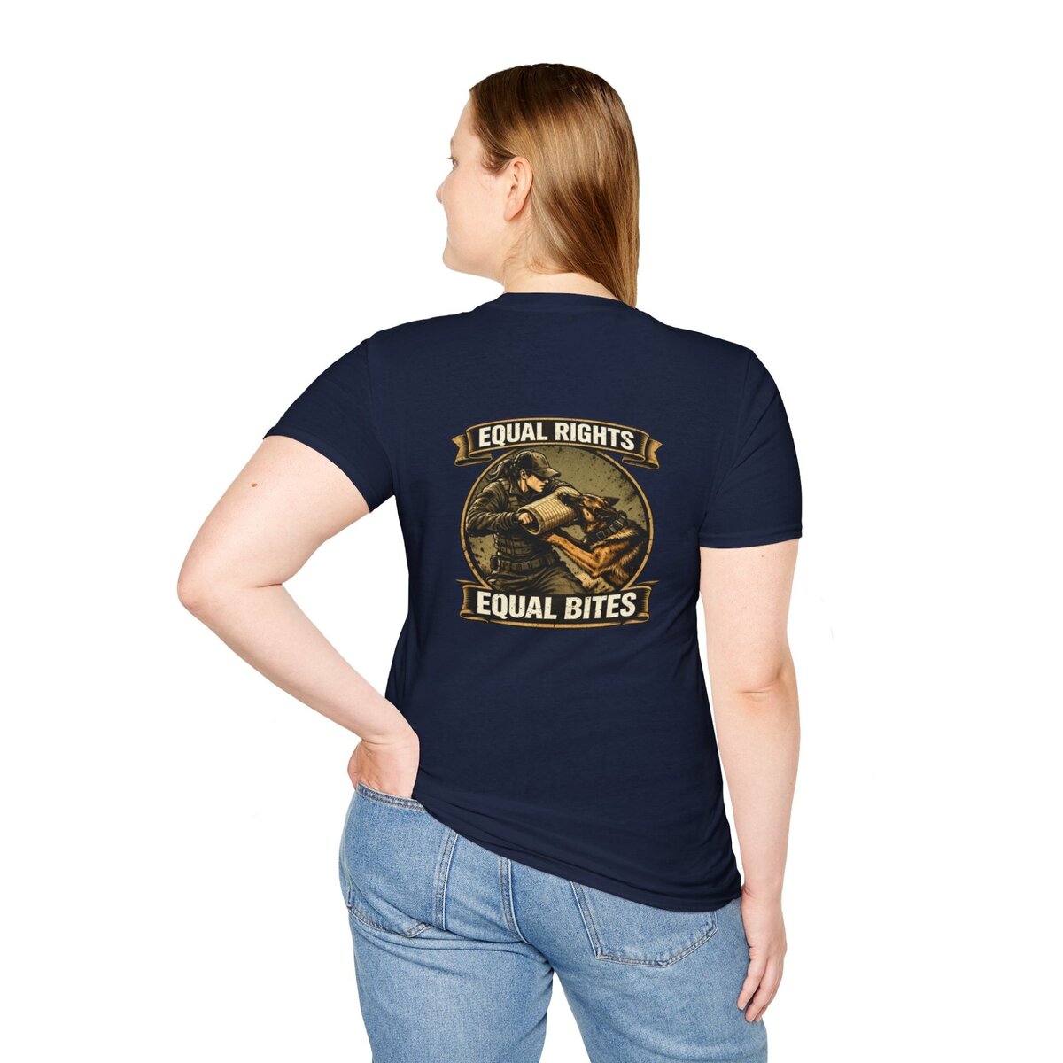 “Equal Rights Equal Bites” K9 Shirt | Working Dog Training Tee | Police K9 & Protection Dog Apparel - Image 30