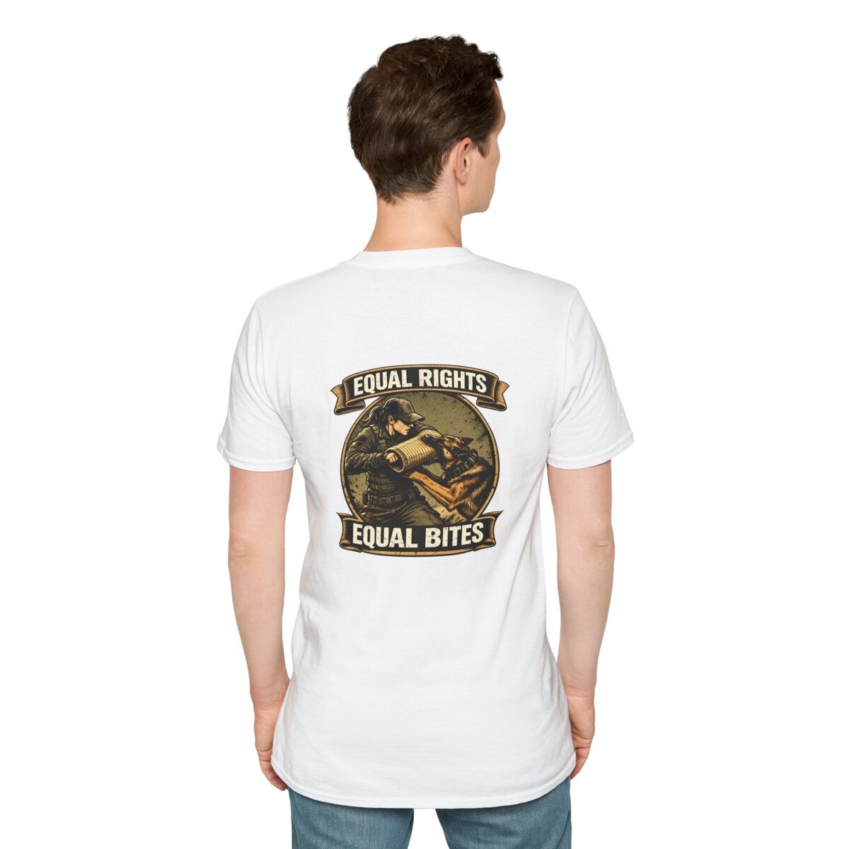 “Equal Rights Equal Bites” K9 Shirt | Working Dog Training Tee | Police K9 & Protection Dog Apparel - Image 24