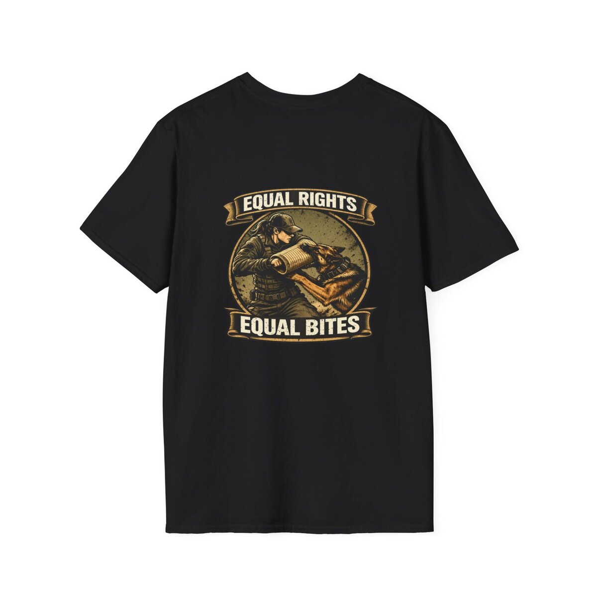 “Equal Rights Equal Bites” K9 Shirt | Working Dog Training Tee | Police K9 & Protection Dog Apparel - Image 34