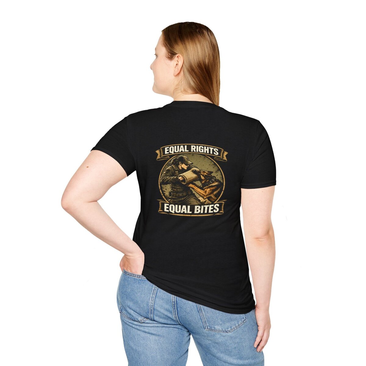 “Equal Rights Equal Bites” K9 Shirt | Working Dog Training Tee | Police K9 & Protection Dog Apparel - Image 38