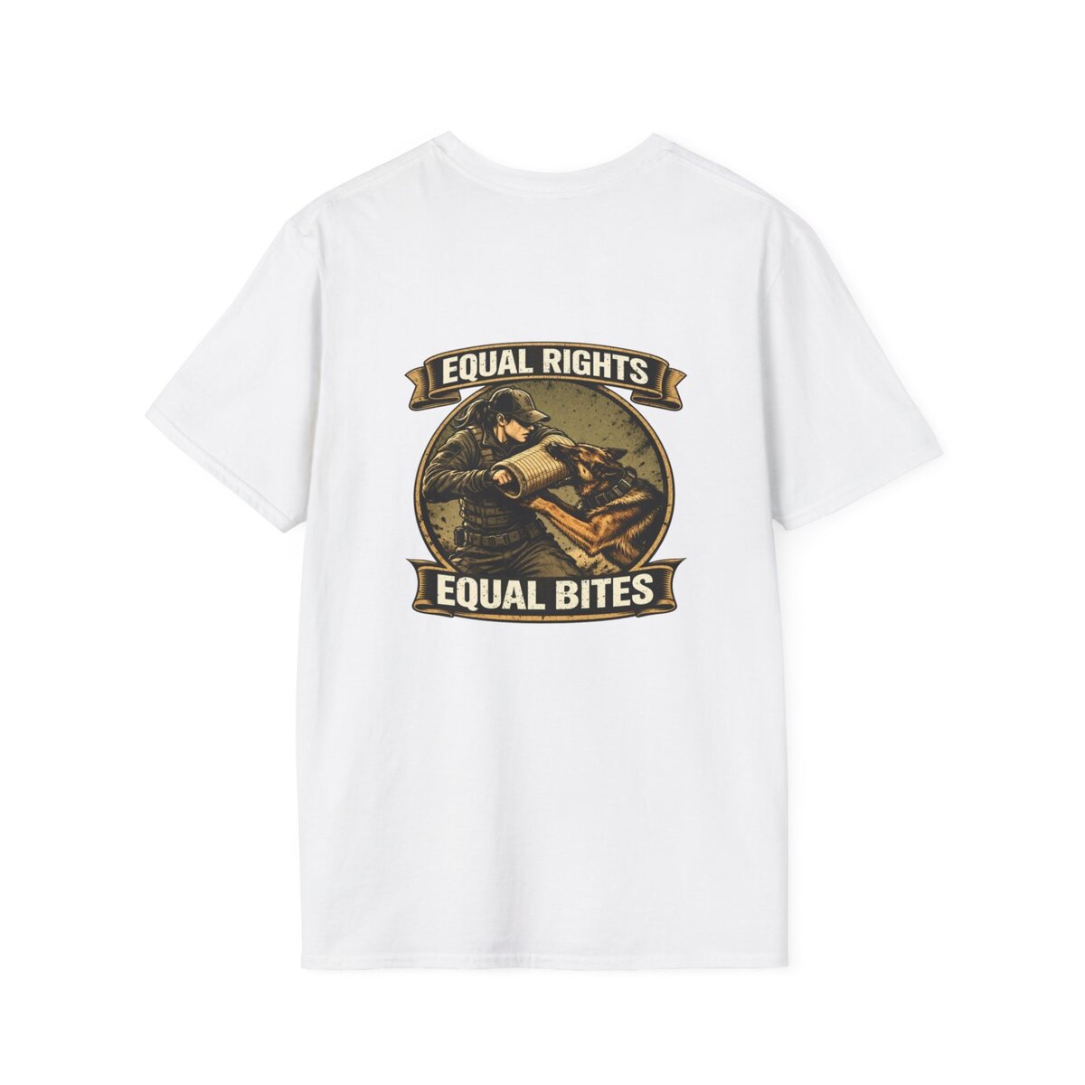 “Equal Rights Equal Bites” K9 Shirt | Working Dog Training Tee | Police K9 & Protection Dog Apparel - Image 18