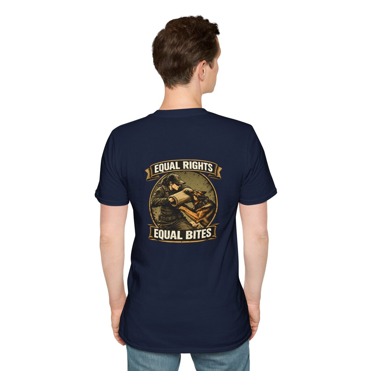 “Equal Rights Equal Bites” K9 Shirt | Working Dog Training Tee | Police K9 & Protection Dog Apparel - Image 32