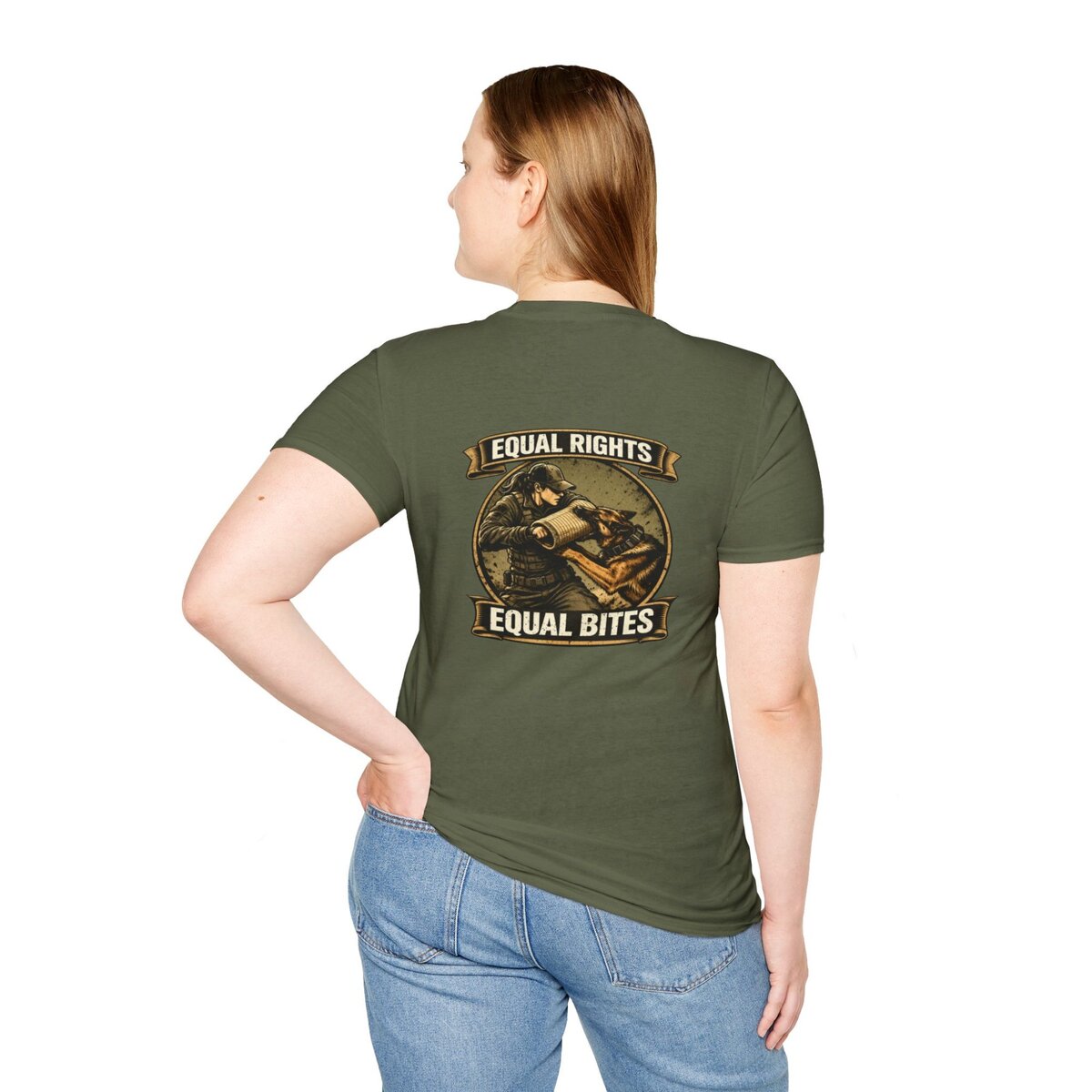 “Equal Rights Equal Bites” K9 Shirt | Working Dog Training Tee | Police K9 & Protection Dog Apparel - Image 6