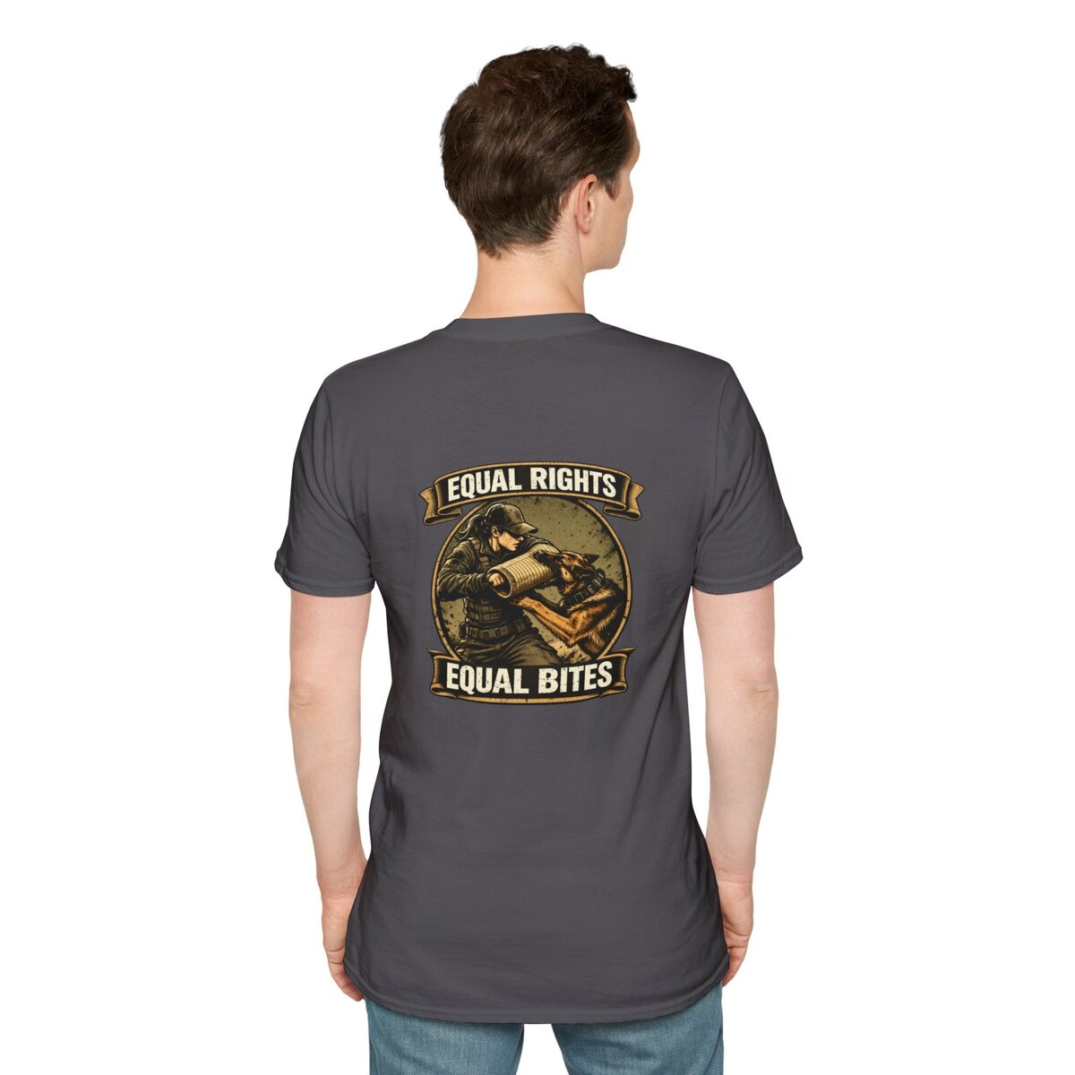 “Equal Rights Equal Bites” K9 Shirt | Working Dog Training Tee | Police K9 & Protection Dog Apparel - Image 16
