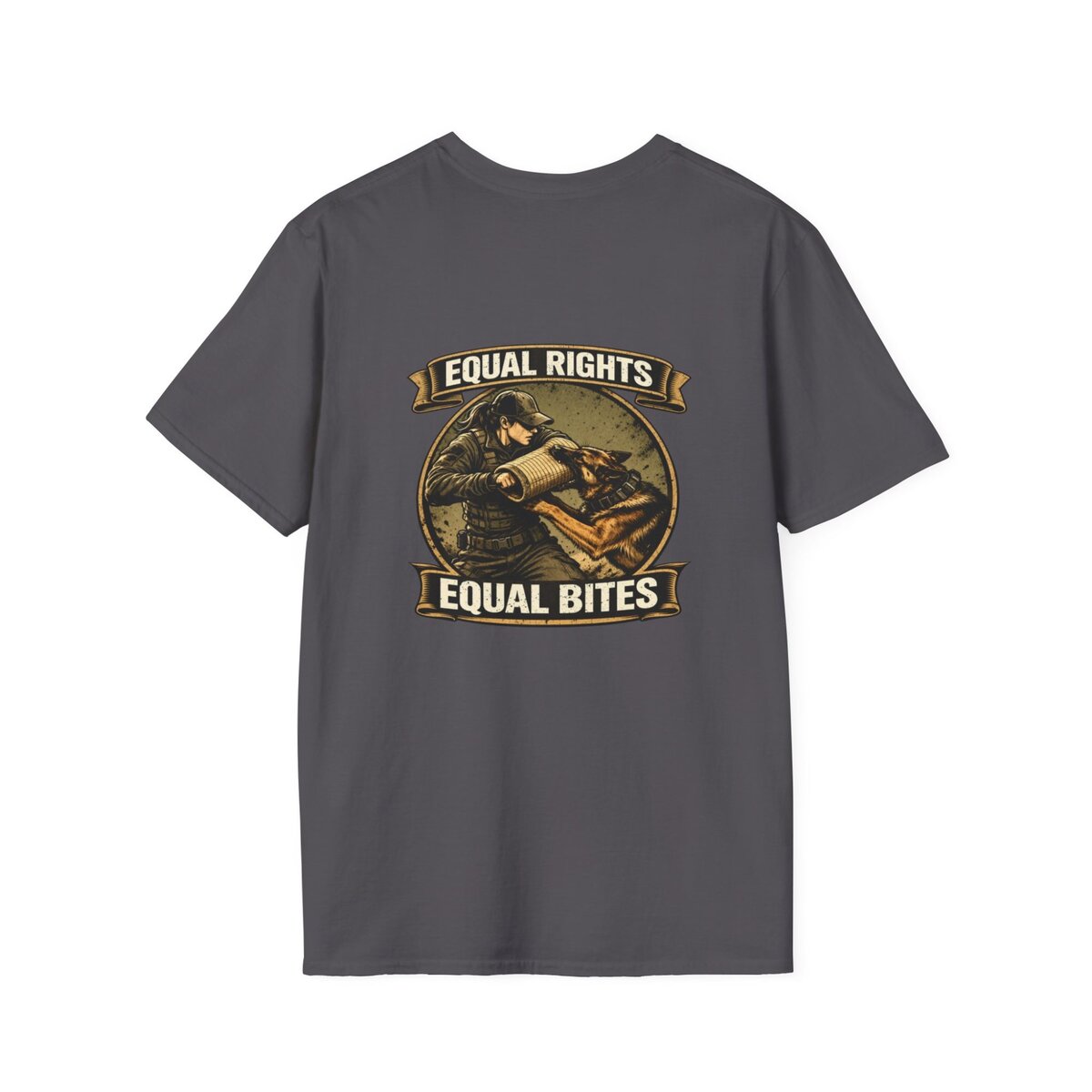 “Equal Rights Equal Bites” K9 Shirt | Working Dog Training Tee | Police K9 & Protection Dog Apparel - Image 10