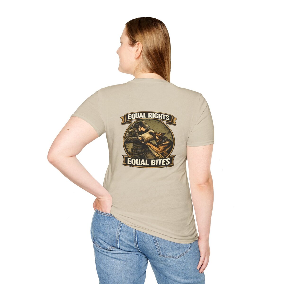 “Equal Rights Equal Bites” K9 Shirt | Working Dog Training Tee | Police K9 & Protection Dog Apparel - Image 46