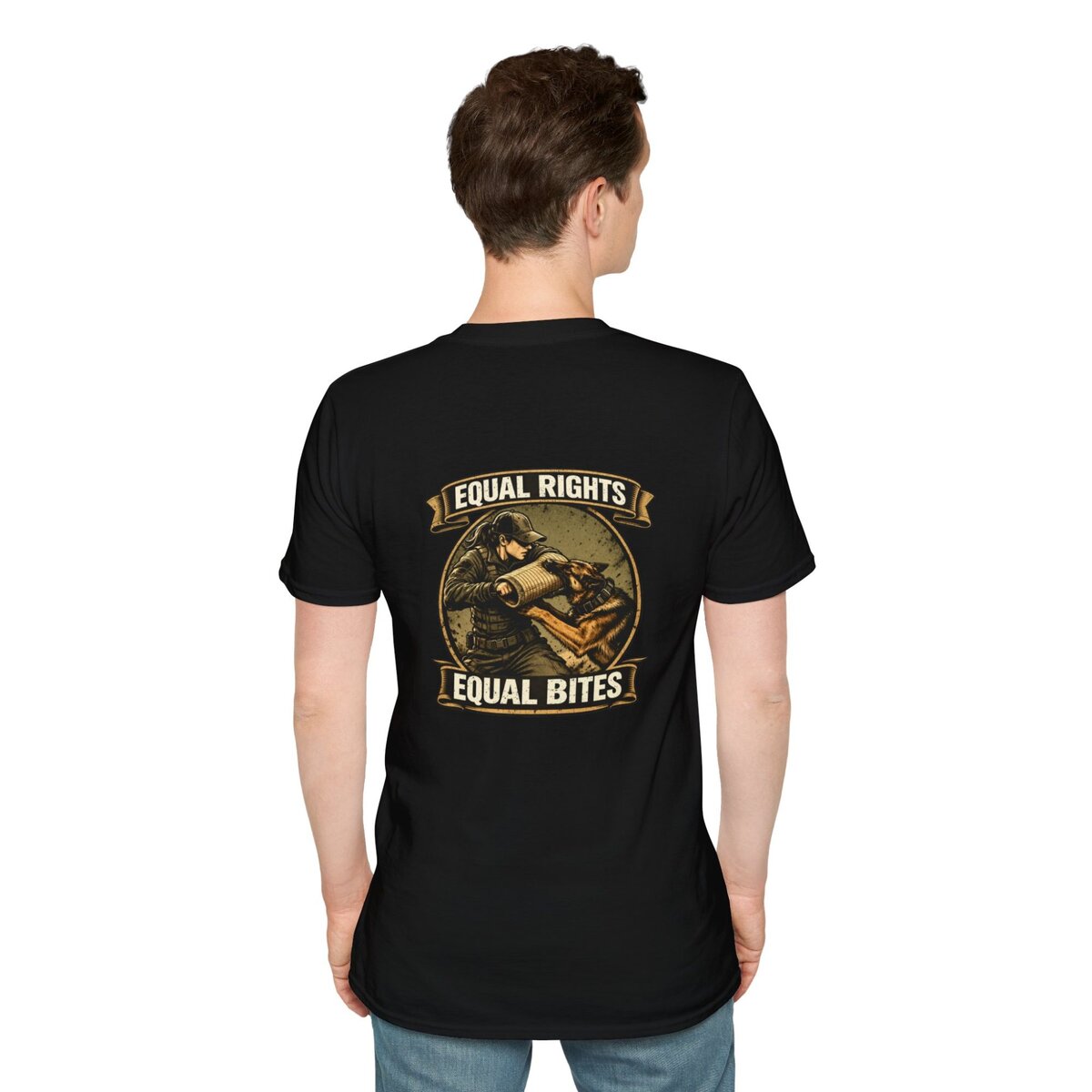 “Equal Rights Equal Bites” K9 Shirt | Working Dog Training Tee | Police K9 & Protection Dog Apparel - Image 40