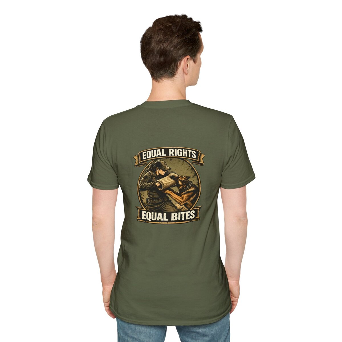 “Equal Rights Equal Bites” K9 Shirt | Working Dog Training Tee | Police K9 & Protection Dog Apparel - Image 8
