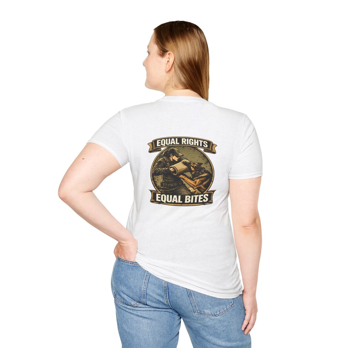 “Equal Rights Equal Bites” K9 Shirt | Working Dog Training Tee | Police K9 & Protection Dog Apparel - Image 22