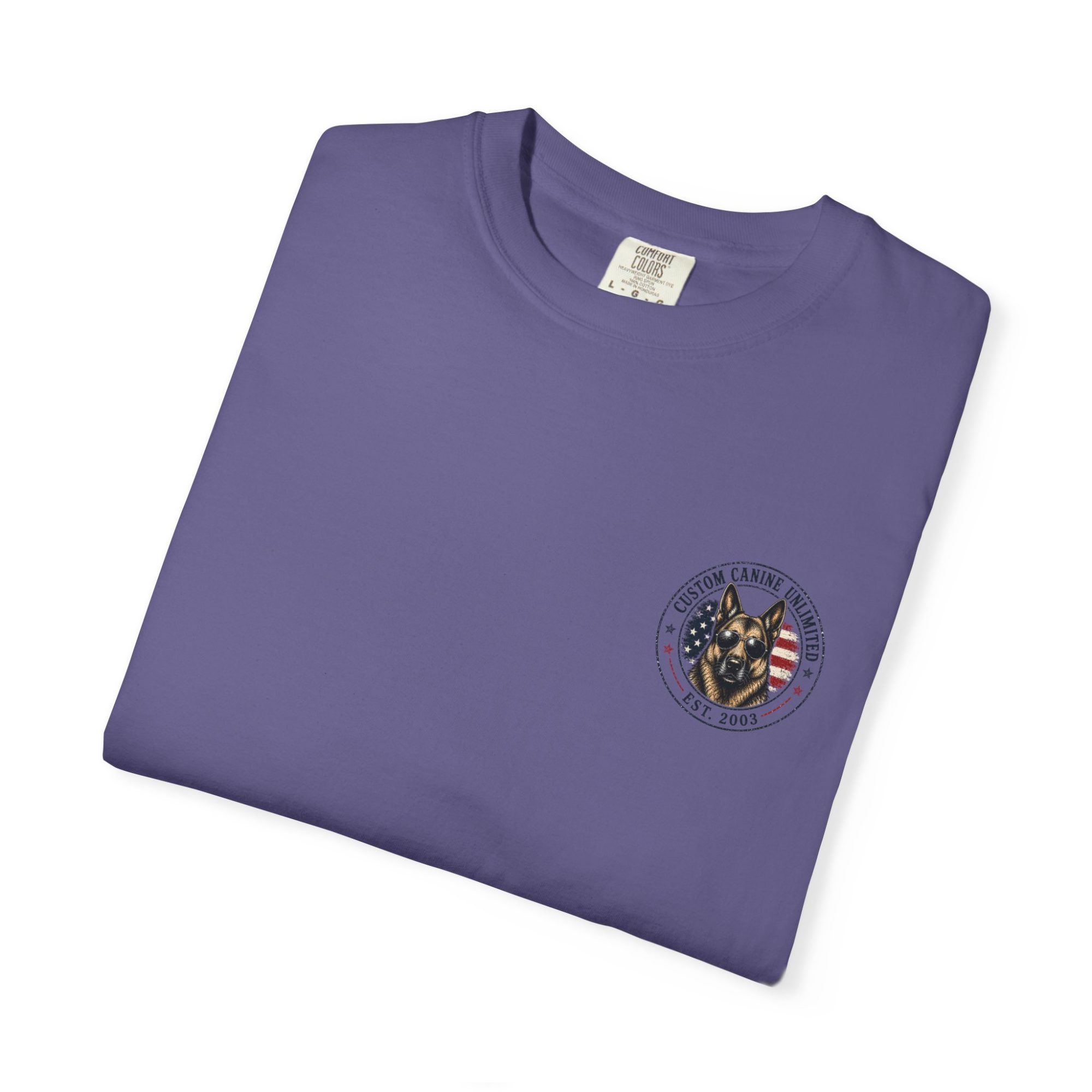 Patriotic German Shepherd T-Shirt — American Flag & Fireworks Design - Image 31