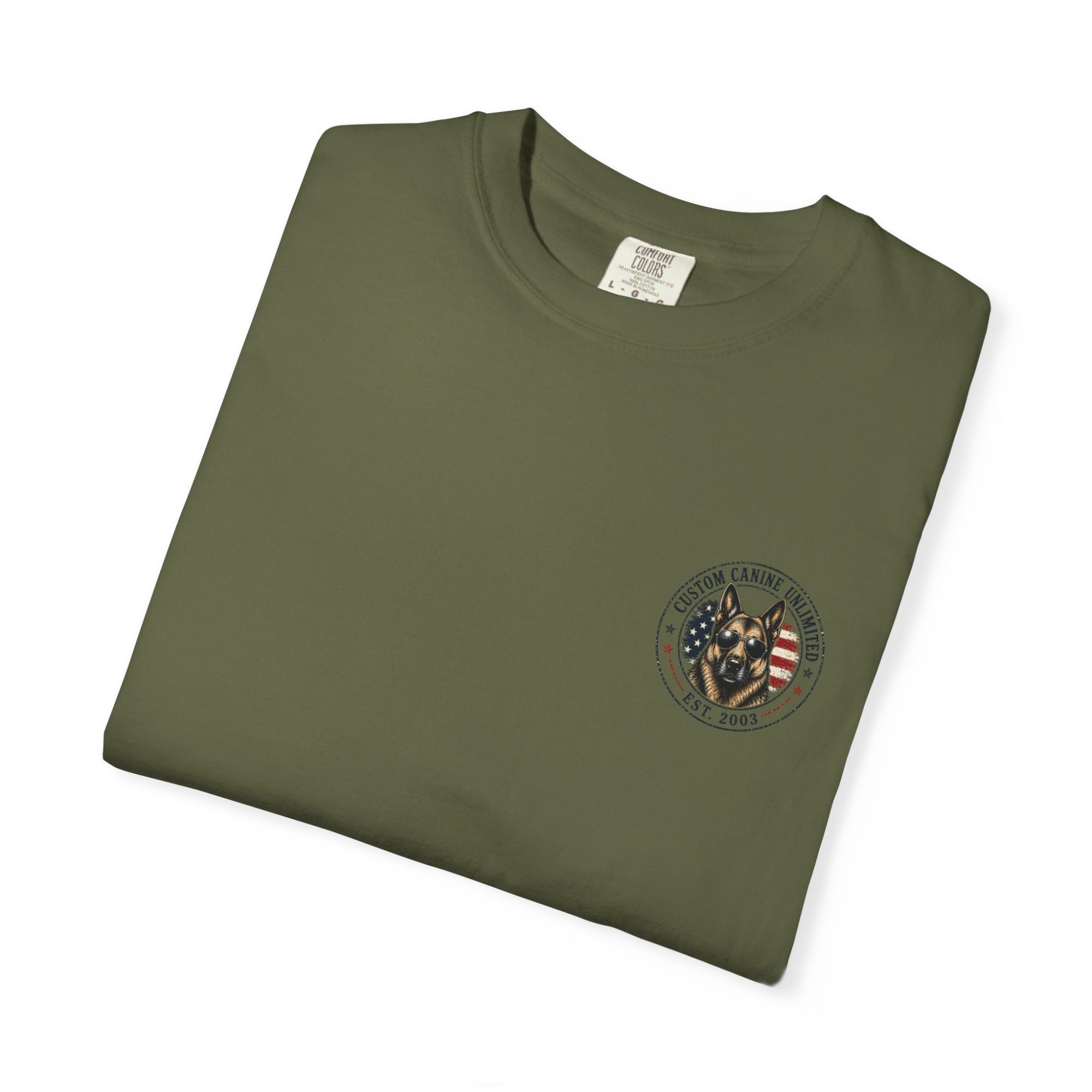 Patriotic German Shepherd T-Shirt — American Flag & Fireworks Design - Image 11
