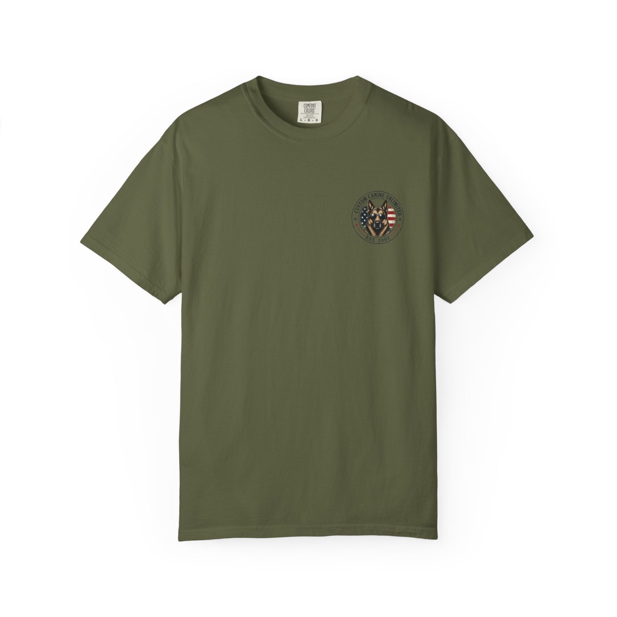 Patriotic German Shepherd T-Shirt — American Flag & Fireworks Design - Image 9