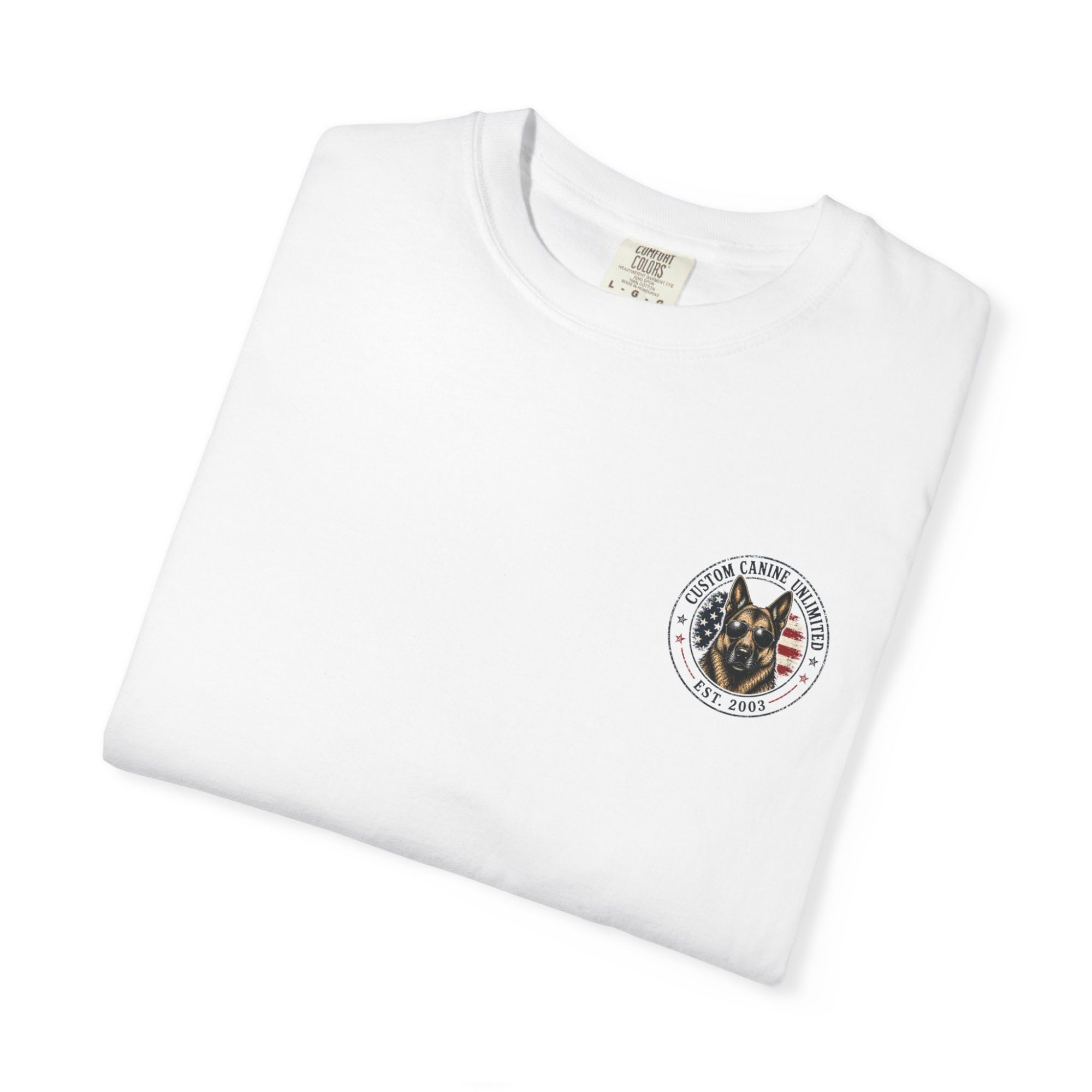 “It’s The American Way” K9 German Shepherd 4th of July Graphic Tee - Image 3