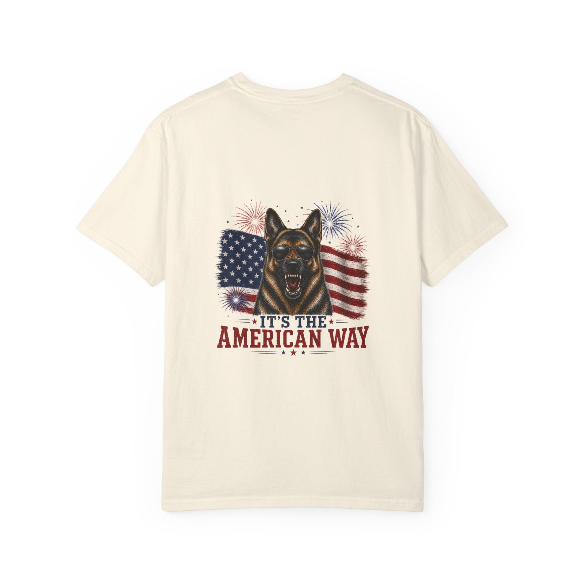 “It’s The American Way” K9 German Shepherd 4th of July Graphic Tee - Image 10