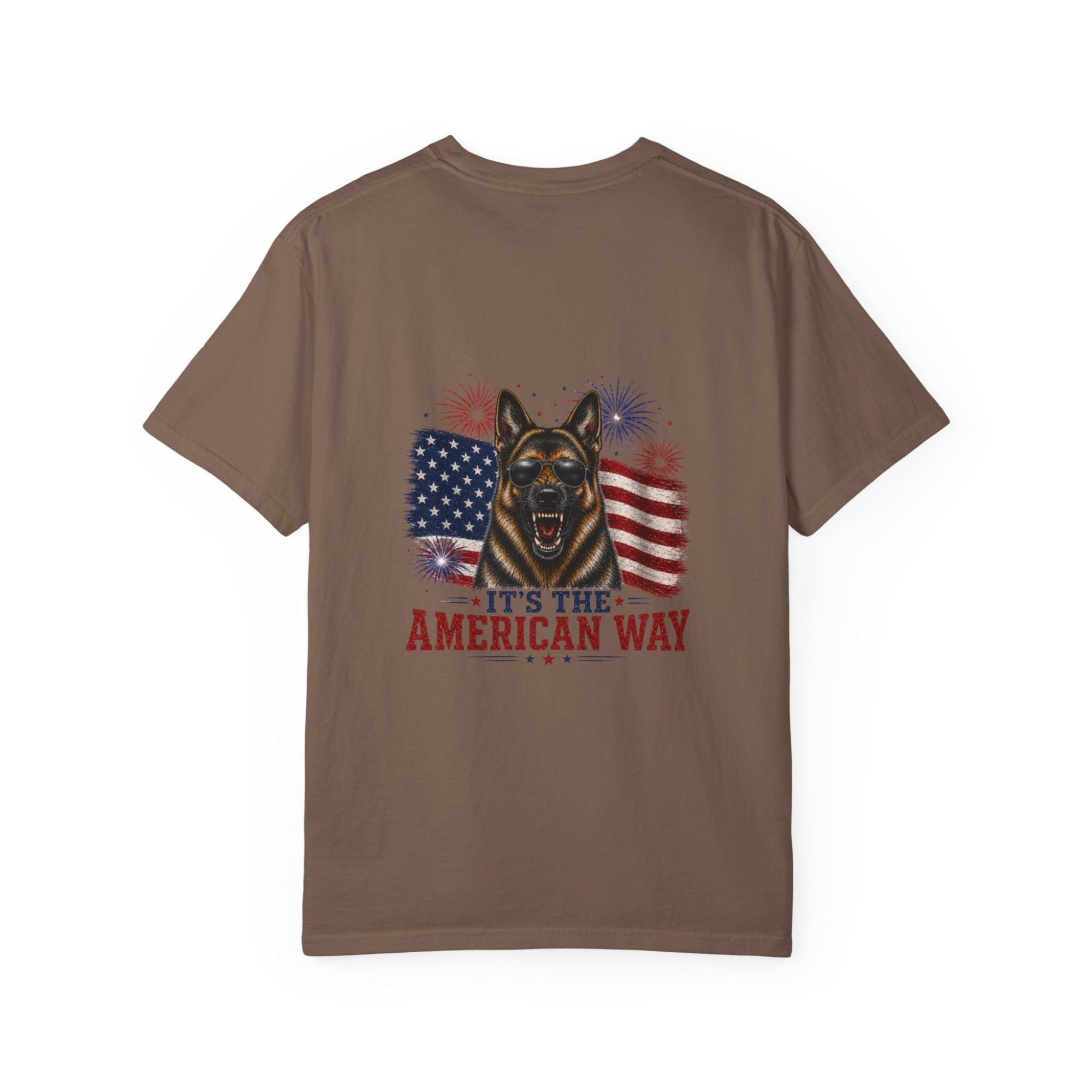 “It’s The American Way” K9 German Shepherd 4th of July Graphic Tee - Image 18