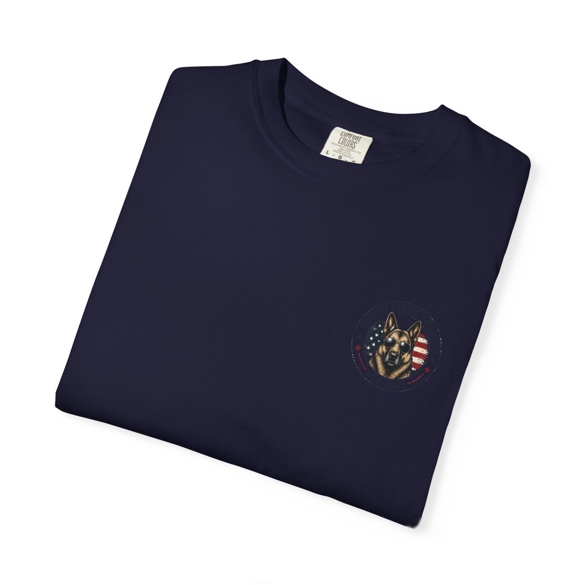 Patriotic German Shepherd T-Shirt — American Flag & Fireworks Design - Image 19