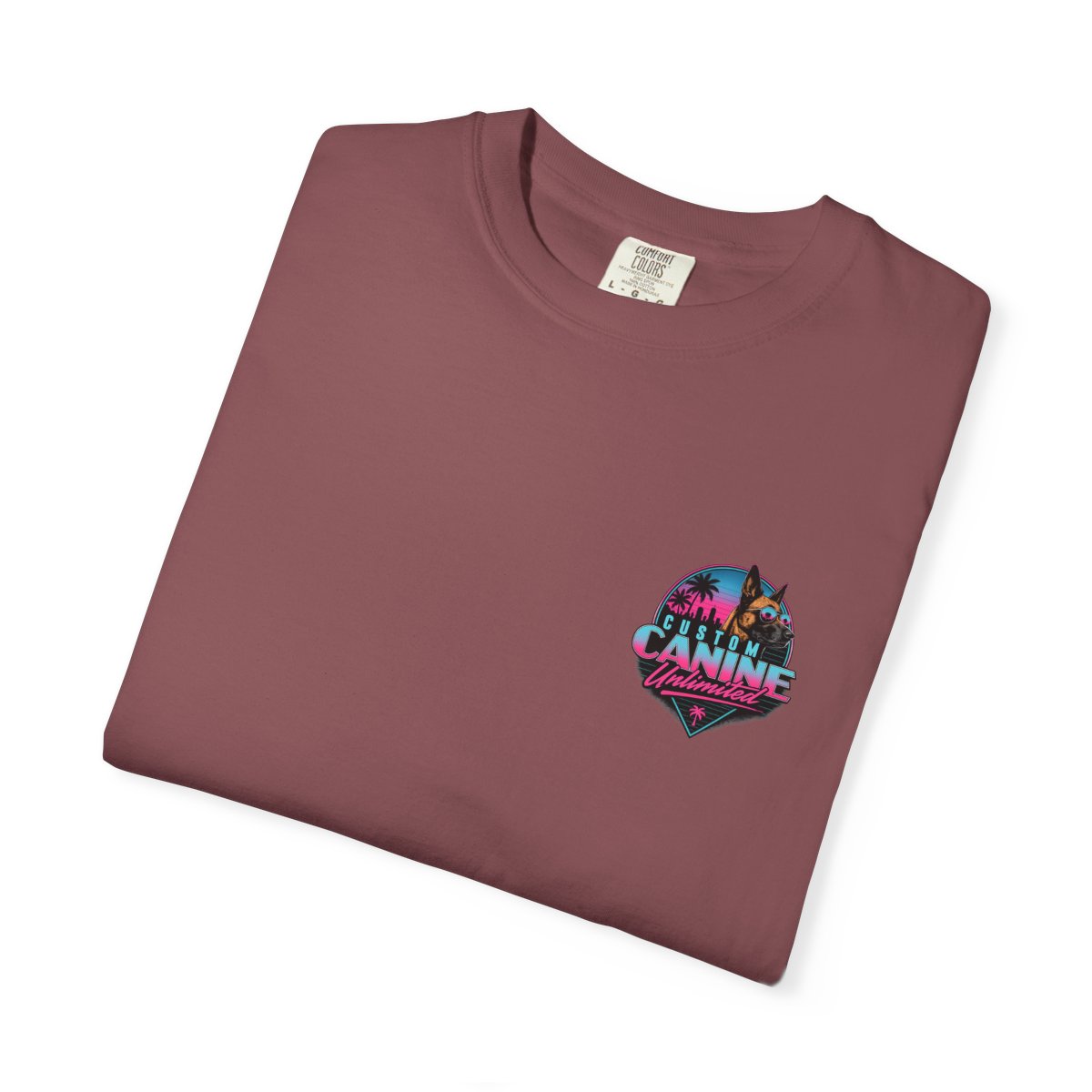 CCU Retro Dog T-Shirt — Vintage Miami Vaporwave Graphic Tee - Image 7