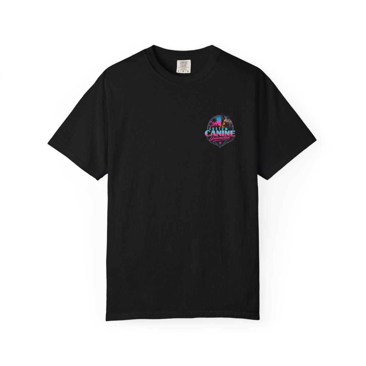 CCU Retro Dog T-Shirt — Vintage Miami Vaporwave Graphic Tee - Image 2